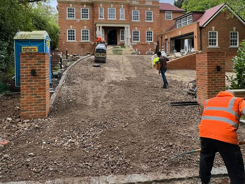 Completed tarmac driveway in Ealing West London